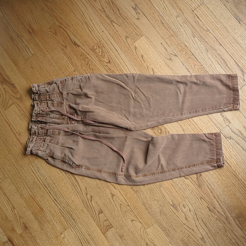 Free People Paperbag Pants in Terra Brown